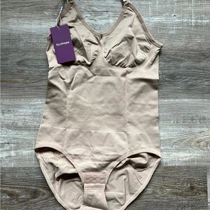 Beige Bodysuit by Heyshape